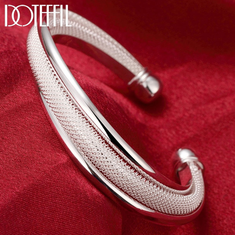 Aveuri Alloy Fashion Jewelry Large Reticulated Bracelet Women Bangle Wedding Engagement Jewelry