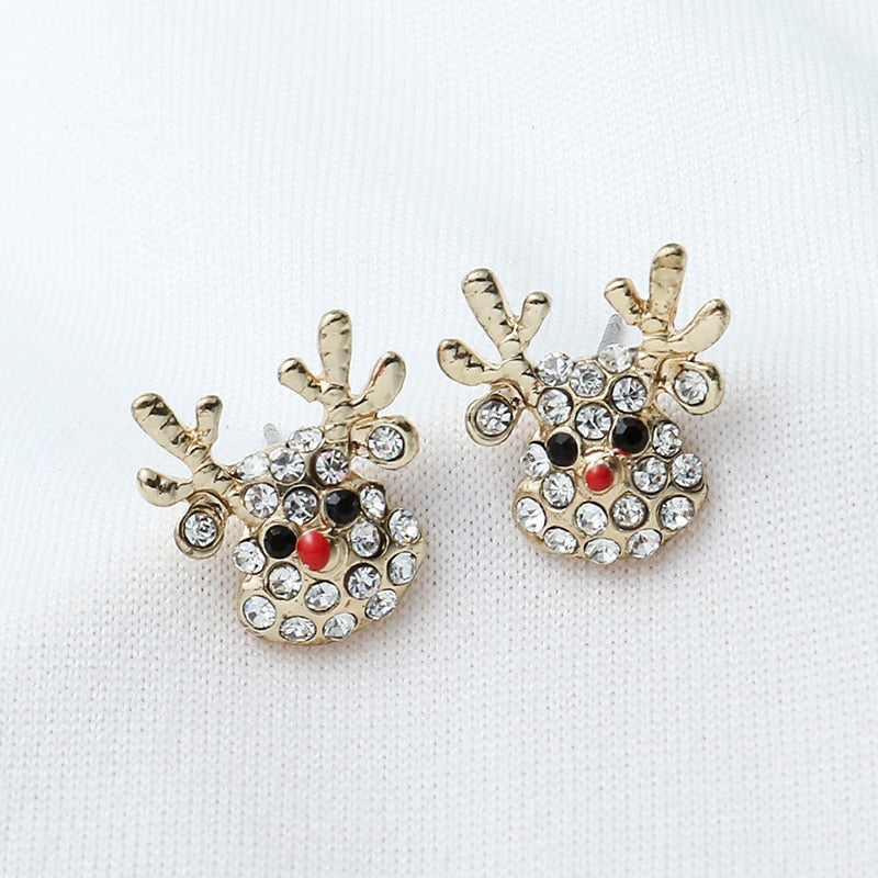 Christmas Gift New Trendy Statement Christmas Tree Earrings For Women Santa Claus Snowman Drop Earrings Jewelry Girls Christmas Gifts Wholesale