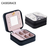 Christmas Gift CASEGRACE Portable With Mirror,Jewelry Box, Travel Carry, Jewelry Storage