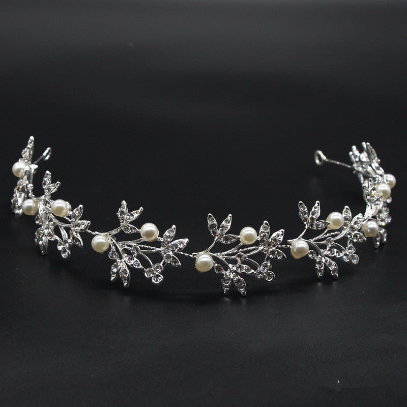 New CZ Tiaras And Crowns Princess Crown Halo Headband, Ladies Tiara, Wedding Hair Accessories Bridal