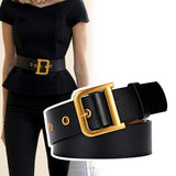Aveuri Plus Size Genuine Leather Belt Woman Luxury Designer Belts For Women High Quality Wide Corset Belt Big Ceinture Femme Cummerbund