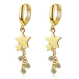 Christmas Gift Tassel Star Charm Korean Drop Earring For Women Wedding Statement Jewelry eh604