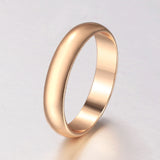 Aveuri Graduation gifts 2023 New 6mm Spinner Rings For Women Men 585 Rose Gold Color Rotate Freely Spinning Casual Vintage Fine Jewelry GR78
