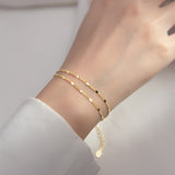 New Fashion Double Layer Women Bracelet Simple forTemperament Women Wedding Party Gift Fine Jewelry Accessories