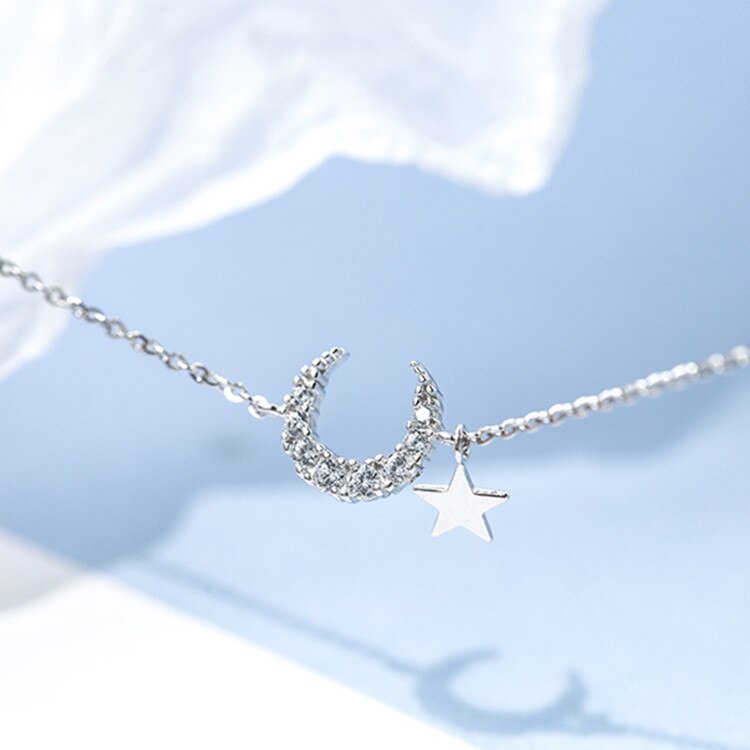 Christmas Gift Star Moon Charm Bracelet For Women Bracelet &Bangle Fashion Jewelry Party SL390