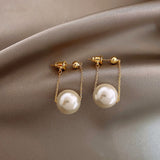 AVEURI Christmas Gift Simple Elegant Small Pearl Pendant Earrings For Woman 2023 New Fashion Jewelry Party Ladies' Unusual Dangle Earrings Accessories