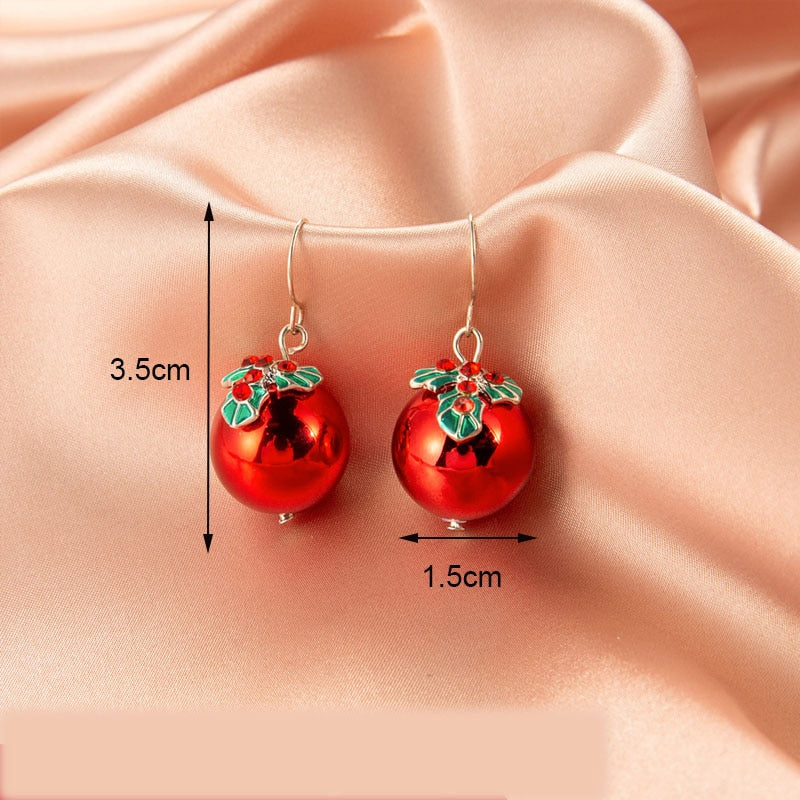 Christmas Gift New Trendy Statement Christmas Tree Earrings For Women Santa Claus Snowman Drop Earrings Jewelry Girls Christmas Gifts Wholesale