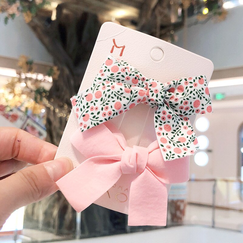 Aveuri 2022 Bow Hairpin Side Clip Hairpin Girl Hair Accessories Baby Broken Hair Clip Simple Jewelry Children's Headdress