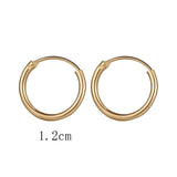 Aveuri 2023 New Vintage Rose Gold Multiple Dangle Small Circle Hoop Earrings for Women серьги Jewelry Steampunk Ear Clip Gift