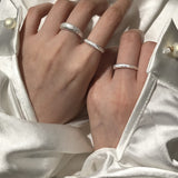 New 925 Sterling Silver Flash Open Ring Women Fashion Jewelry Adjustable Ring for Girl Friend Gift