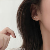 Christmas Gift 2023 new alloy Small Star Stud Earrings For Women Girls Prevent Allergy Brincos pendientes Brincos eh1105
