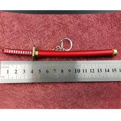 Aveuri Sword Keychain Buckle With Toolholder Scabbard Katana Sabre Car Key Chains Gift Keyrings