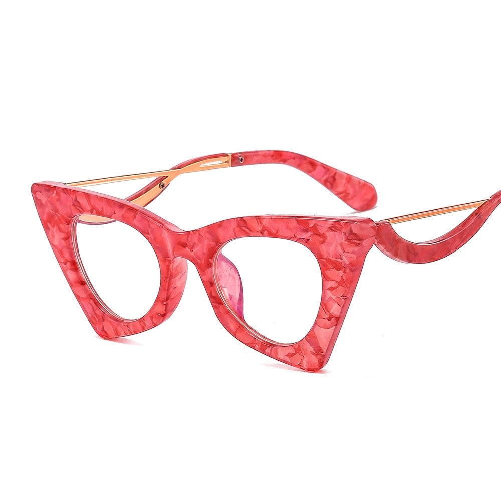 Aveuri Fashion Cat Eye Womans Optical Glasses Prescription Lens Small Frames Women Transparent Glasses  Eyeglasses Frames