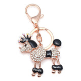Christmas Gift Leopard Keychain Key Chains Metal Crystal Key Chain Keyring Charm Bag  Pendant Gift Wholesale Price KC026