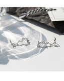 Christmas Gift Cubic Zirconia Dipper Stud Earrings For Women Romantic Jewelry Bijoux Pendientes eh1200