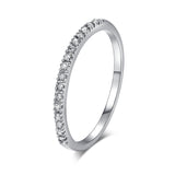 Aveuri Love Cute Wedding Engagement Rings for Women Micro Pave CZ Sliver Color Dainty Ring Fashion Jewelry All Size