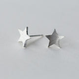 Christmas Gift Fashion Silver Color Star Stud Earrings for Women Hypoallergenic Party Jewelry Bijoux EH879