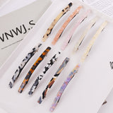 Aveuri Back to school Women Fashion Leopard Acetate Geometric Hair Clips Vintage Hairpins Long Barrettes All Match Fashion Hair Accessories Gifts