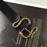 Aveuri Designer Unisex Jeans Men Belts For Women Luxury Brand Genuine Leather Snake Buckle Corset Belt High Quality Waistband G Strap