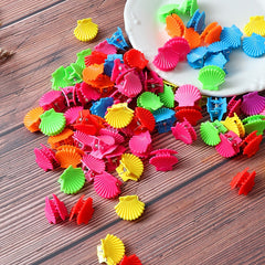 Back to school 2023 AVEURI 20Pcs Small Hairpins Girls Cute Hair Claws Butterfly Shells Shape Hair Clips Hair Accessories Kids Candy Color Sweet Headwear