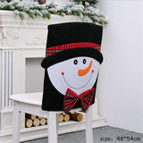 Christmas Gift DIY Christmas Decorations for Home Cartoon Non-woven Elf Snowman Chair Cover Navidad 2021 New Year Decoration Merry Christmas