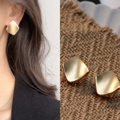 Korean Style Geometric metal Clip on Earrings Non Pierced  Ear Clips for Women Jewelry Wholesale