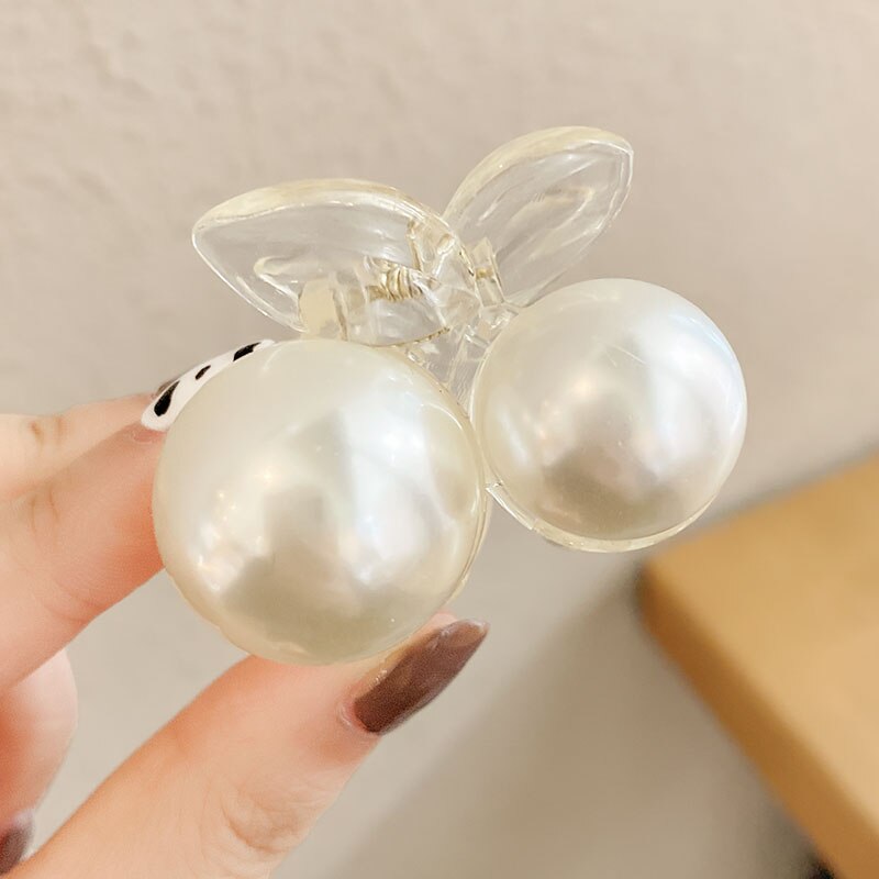 Aveuri Back to school New Elegant Pearl Hair Claws Woman Hair Clip Hairpins Hair Accessories Girls Hair Crab Headwear Hairgrip Fashion Barrettes