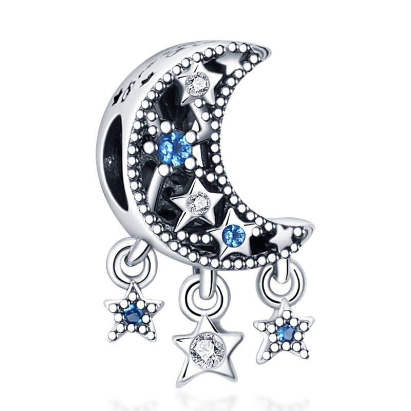 New Silver Color Starry Sky Series Charms Beads Fits Original Pandach Bracelet Necklace Woman DIY Fashion Jewelry Pendants 2023