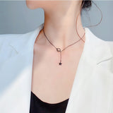 New Style Women Jewelry Planet Clavicle Chain Necklace Choker Black Link Chain Star Pendant Necklaces Accessories
