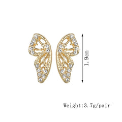 Aveuri Fashion Butterfly Stud Earrings for Women Trend Bohemian Small Piercing Girls Female Metal Earring Sweet Romantic Jewerly AM6000