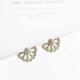 Aveuri 2023 New Crystal Flower Drop Earrings for Women Fashion Jewelry Gold colour Rhinestones Earrings Gift for Party Best Friend