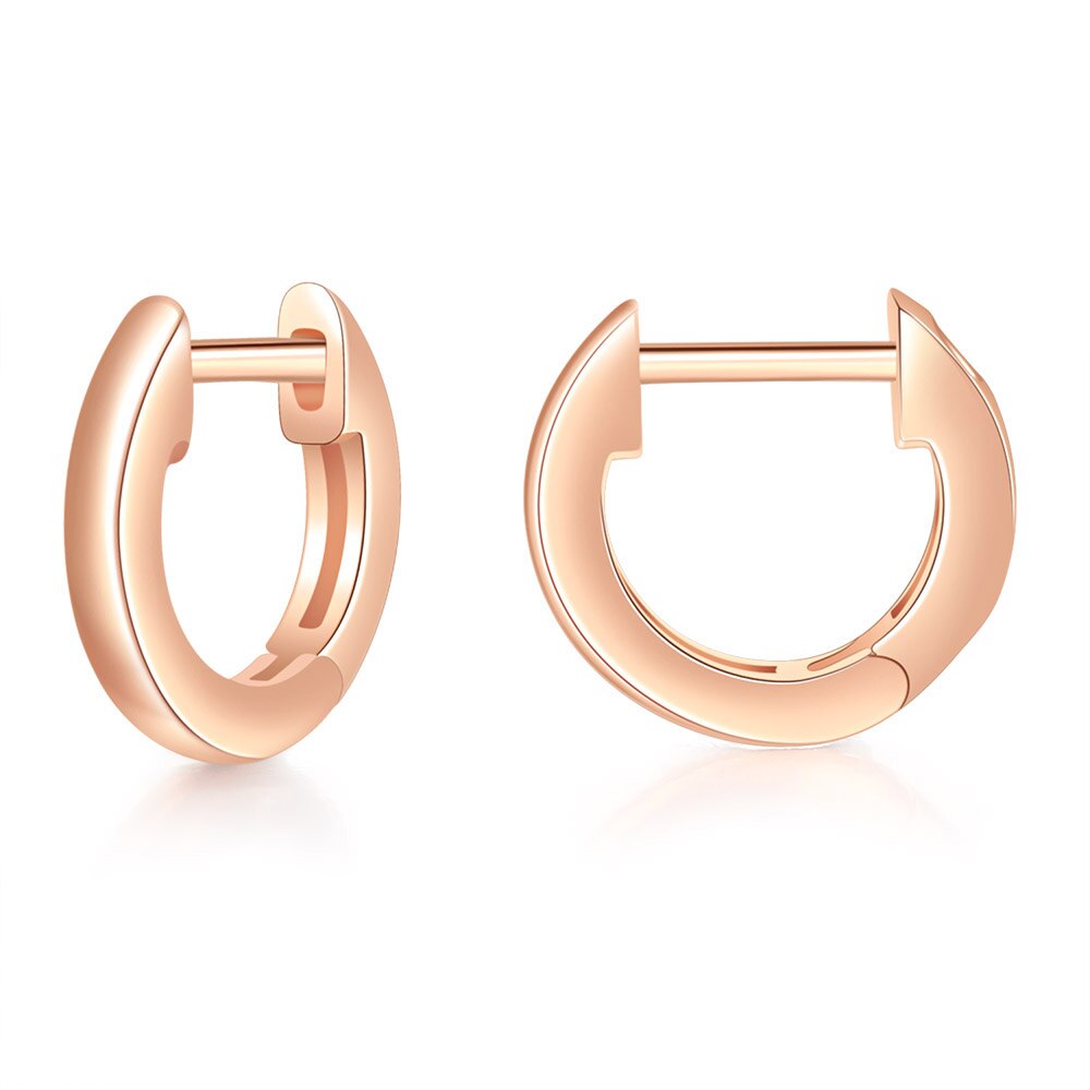 Aveuri Tiny Hoop Earrings For Women Korean Hollow Out Light Gold Color Girls' Gift Piercing Jewelry Cute Wholesale KAE092