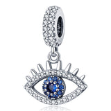 plata charms of ley 925 original fit original Pandach bracelet hot sale Silver blue charm bead pendant women diy jewelry