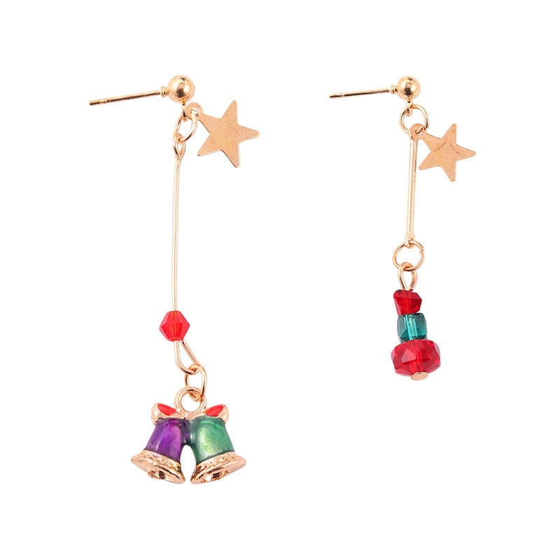 Christmas Gift New Trendy Statement Christmas Tree Earrings For Women Santa Claus Snowman Drop Earrings Jewelry Girls Christmas Gifts Wholesale