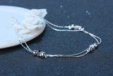 Christmas Gift New Fashion Star Bead Double Chain Anklets Simple Personality Creative High Quality Jewelry Gifts