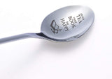 Graduation gifts Tea Lover Gifts - Drink Tea Read Books Be Happy - Inspirational Quotes Stainless Steel Engraved Spoon - Funny Graduation Gift