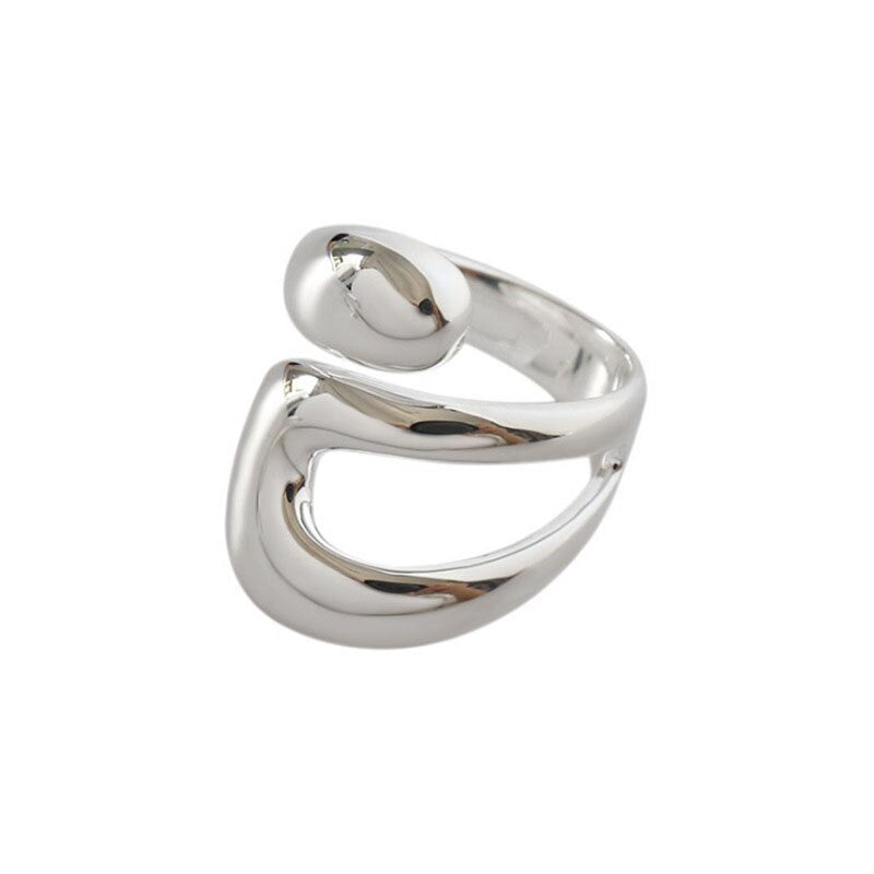 AVEURI 2023 Minimalist Hollow Out Geometry Irregular Ring For Women Fashion Creative Hollow Irregular Geometric Birthday Party Jewelry Gifts