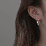 Christmas Gift Piercing Circle Charm Hoop Earring For Women Girls Party Wedding  Jewelry eh1089
