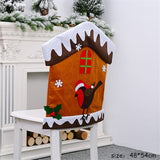 Christmas Gift DIY Christmas Decorations for Home Cartoon Non-woven Elf Snowman Chair Cover Navidad 2021 New Year Decoration Merry Christmas