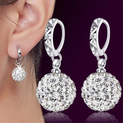 Christmas Gift alloy New Jewelry Shambhala luxury zirconia female popular original brand of high-end vintage stud earrings