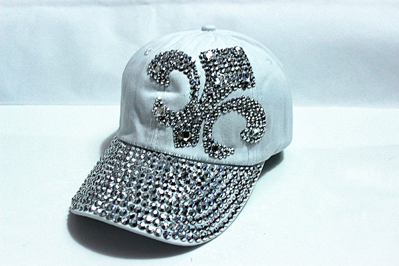 Christmas Gift  fashion hat caps sunshading men and women's  baseball cap rhinestone hat  denim and cotton snapback cap