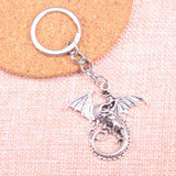 Aveuri Graduation gifts New Arrival magical winged dragon mythology Charm Pendant Keychain Key Ring Chain Accessories Jewelry Making For Gifts