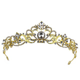 Aveuri 3 Colors Bridal Rhinestone Crowns Hair Ornament Hairband Wedding Accessories Diadem Girls Quinceanera Party Tiaras Crystal CR083