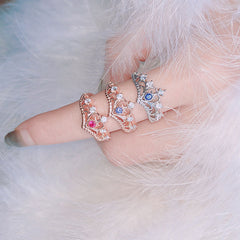 Aveuri Crown Rings For Girls Party Finger Rings Rose Gold Color Brand Jewelry for women Anel KBR212 0505