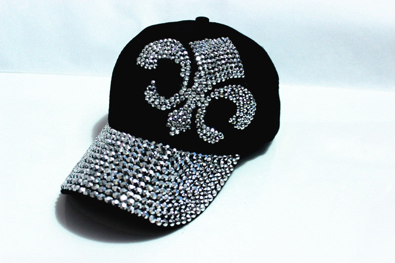 Christmas Gift  fashion hat caps sunshading men and women's  baseball cap rhinestone hat  denim and cotton snapback cap