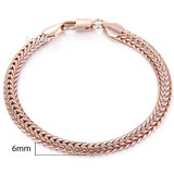 Aveuri Graduation gifts Aveuri Graduation gifts Women's 585 Rose Gold Bracelets Curb Snail Foxtail Venitian Link Hand Chain Friendship Jewelry Gifts for Women Girl 7-9inch