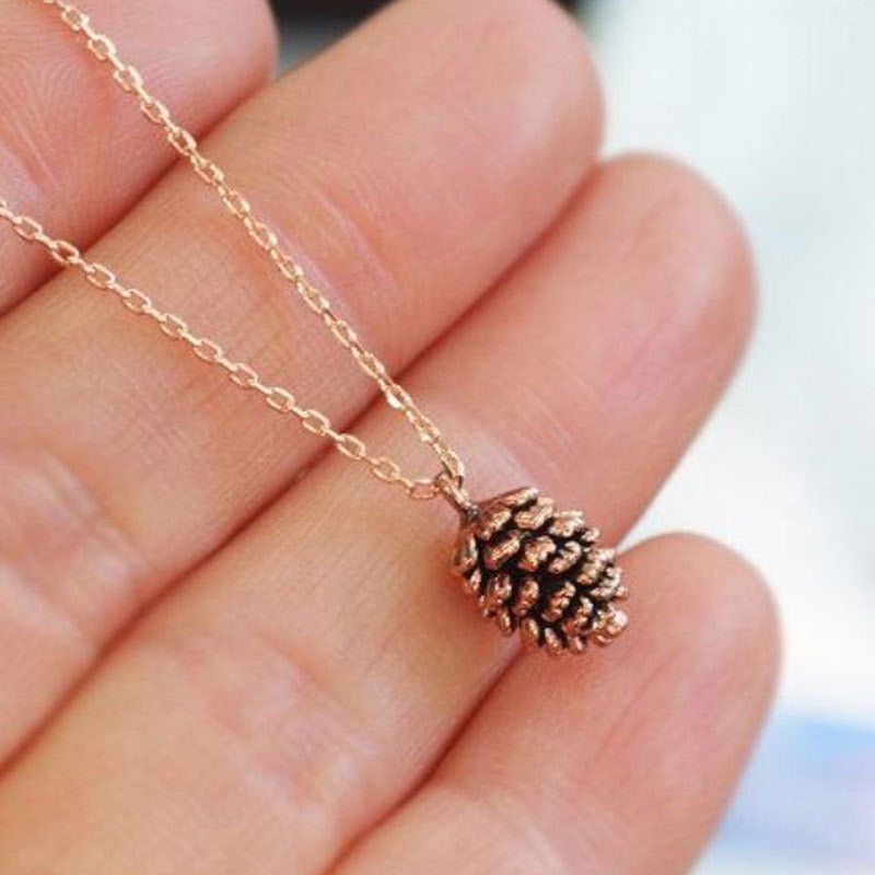 Christmas Gift N031 Free shipping,New Simple Pine Nut Plant Specimen Pendant Necklace,Fashion Jewelry Wholesale