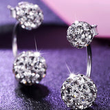 Christmas Gift alloy new Jewelry Women 's Luxury Shambhala Ball Stud Earrings Fashion Temperament Stud Earrings