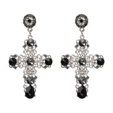 AVEURI  New Arrival Fashion Women Big Vintage Statement Earrings For Women Baroque Bohemian Cross Earring