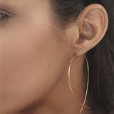 Christmas Gift 2023 New Fish Shaped Stud Earrings Simplicity Handmade Copper Wire Earring for Women Brincos de gota Feminino  Geometric Gift
